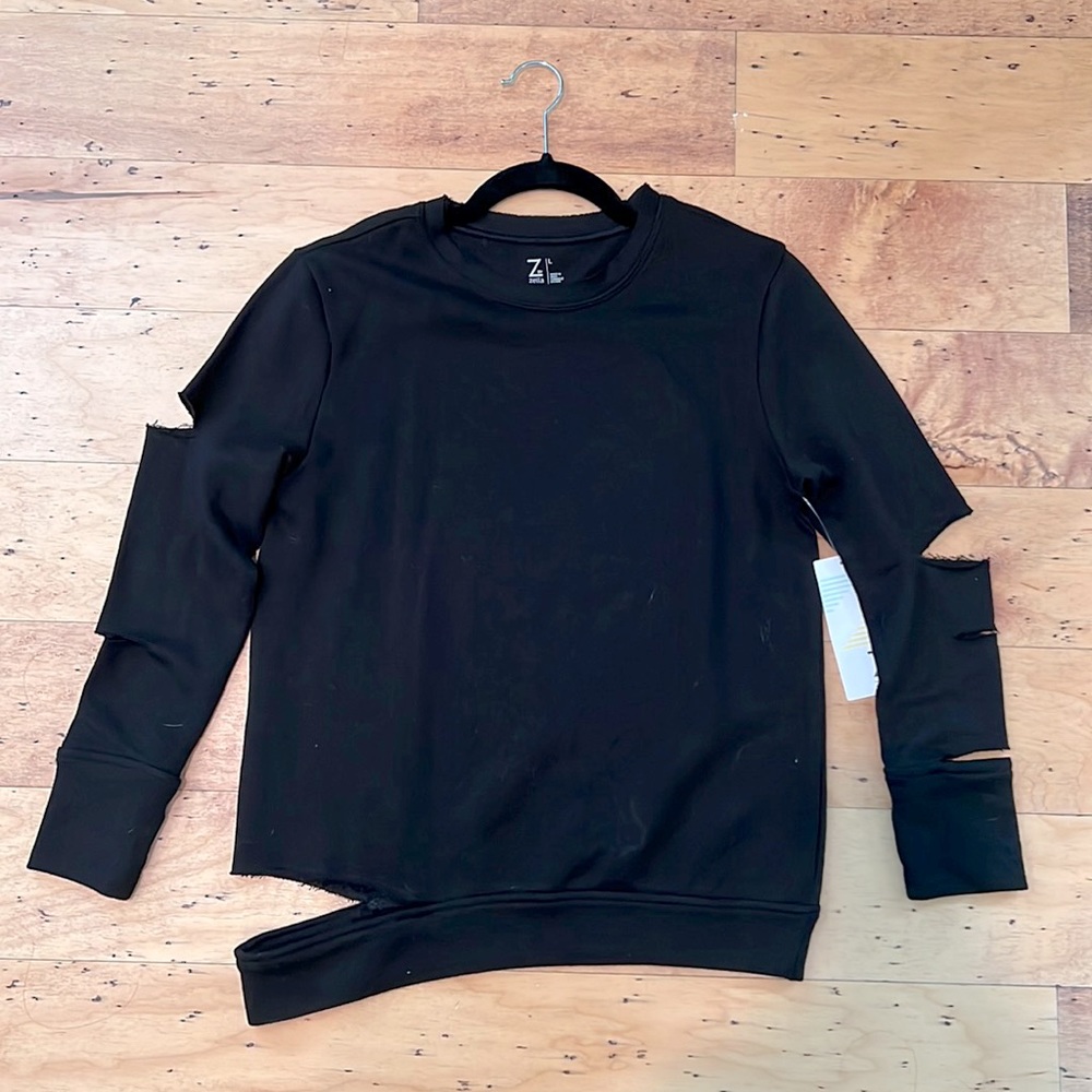 Z by Zella distressed sweater
